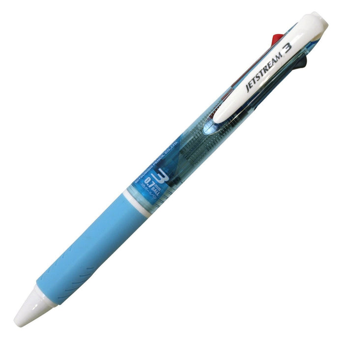 Mitsubishi Pencil Jet Stream 3 Color Ballpoint Pen 0.7mm Easy To Write Light Blue