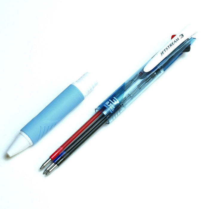 Mitsubishi Pencil Jet Stream 3 Color Ballpoint Pen 0.7mm Light Blue Easy to Write