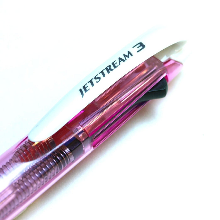 Mitsubishi Pencil Jet Stream 3-Color 0.7mm Ballpoint Pen - Pink Easy to Write