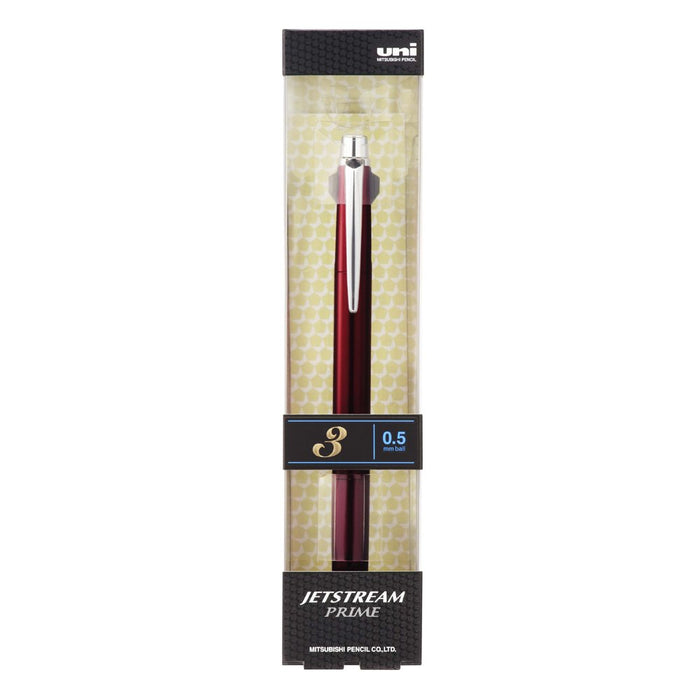 Mitsubishi Pencil Jet Stream Prime 3 Color Ballpoint Pen 0.5 Dark Bordeaux