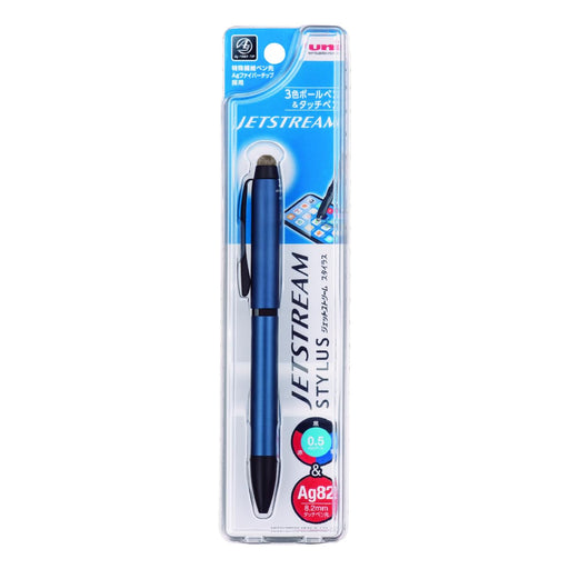 Mitsubishi Pencil Jetstream 3-Color 0.5mm Ballpoint & Stylus Pen Navy-Kiichin - The #1 Place for Japanese Goods in Your Hand!