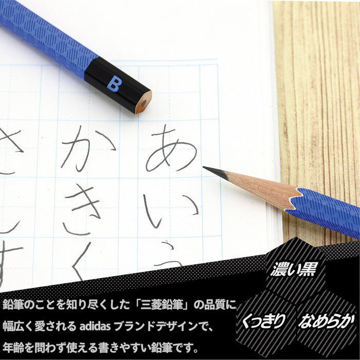 Mitsubishi Pencil Uni Drawing Ai02 B Hexagonal Blue Black Pencils 1 Dozen