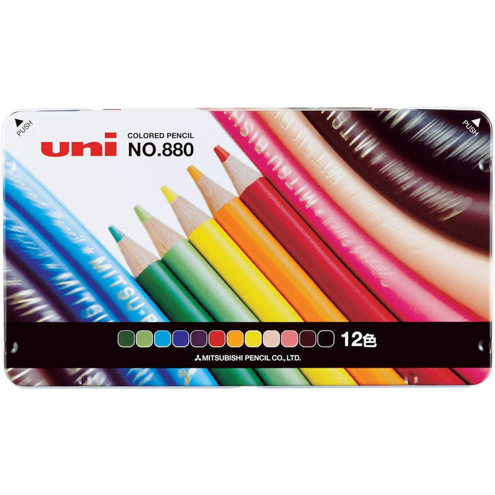 Mitsubishi Pencil 12-Color Set K88012Cp for Elementary School Students