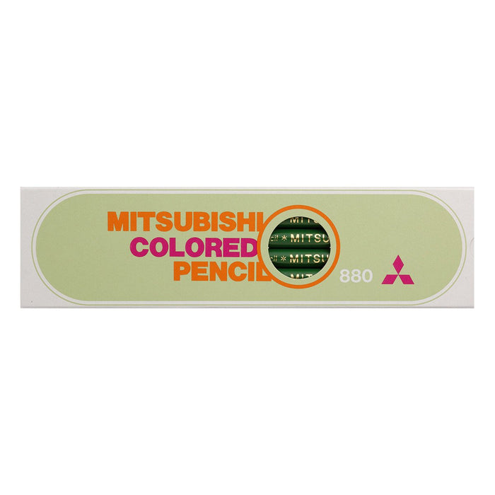 Mitsubishi Pencil Green Colored Pencils for Elementary Students Pack of 12