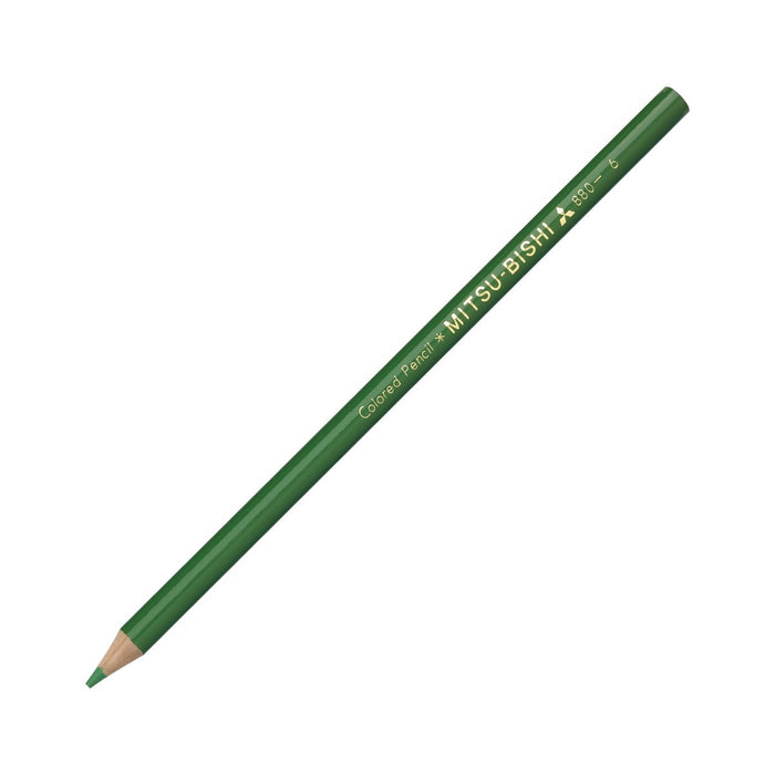 Mitsubishi Pencil Green Colored Pencils for Elementary Students Pack of 12