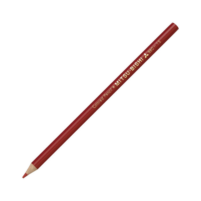 Mitsubishi Pencil Red Colored Pencil K880.15 - Pack of 12 for Elementary Students