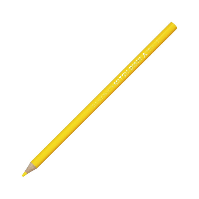 Mitsubishi Pencil K880.2 Yellow Colored Pencil for Elementary School - Pack of 12