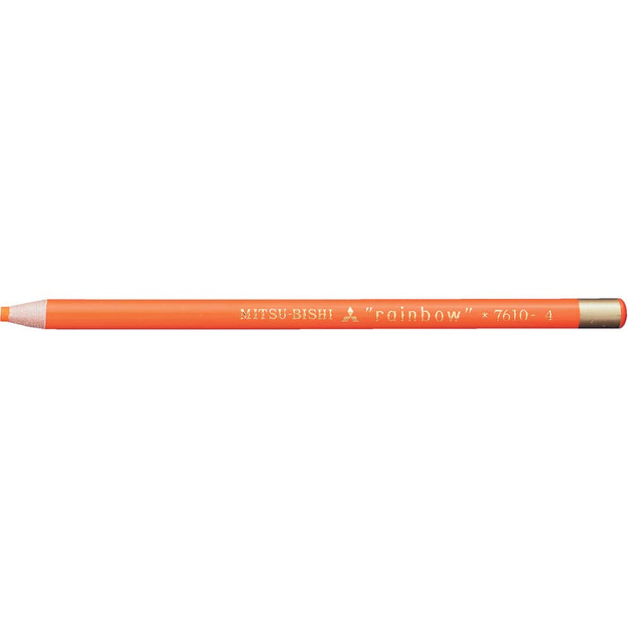 Mitsubishi Pencil No.7610 - Pack of 12 Orange Aqueous Colored Pencils