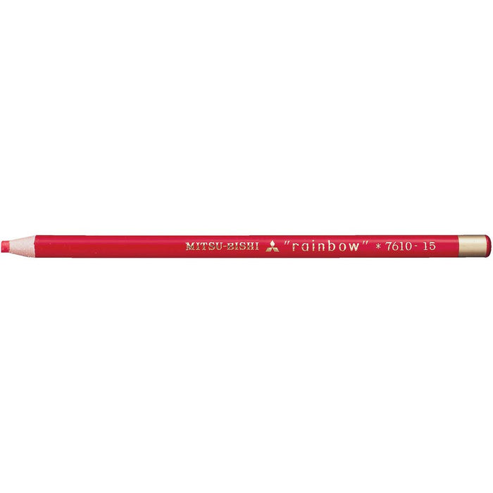 Mitsubishi Pencil No.7610 - Vibrant Red Aqueous Colored Pencils 1 Dozen Pack