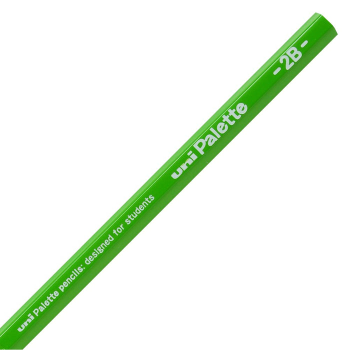 Mitsubishi Pencil Uni Palette 2B Drawing Pencil in Pastel Green Pack of 12