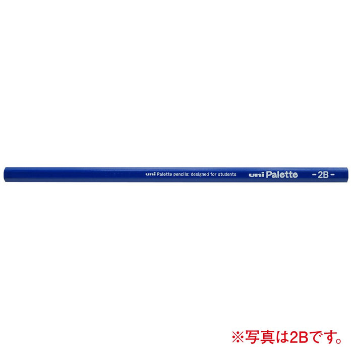 Mitsubishi Pencil Uni Palette Pastel Blue 6B Drawing Pencil Pack of 12