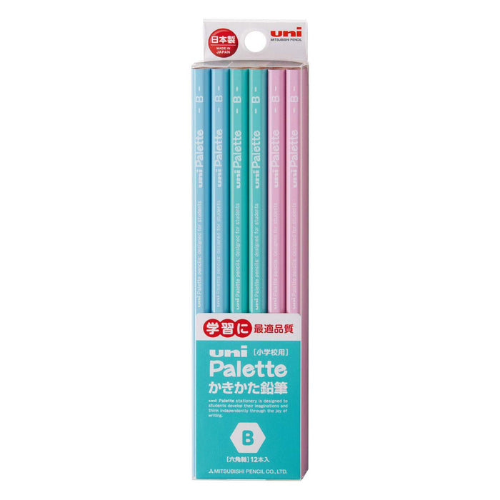 Mitsubishi Pencil Uni Palette B Mint Green Drawing Pencil Pack of 12