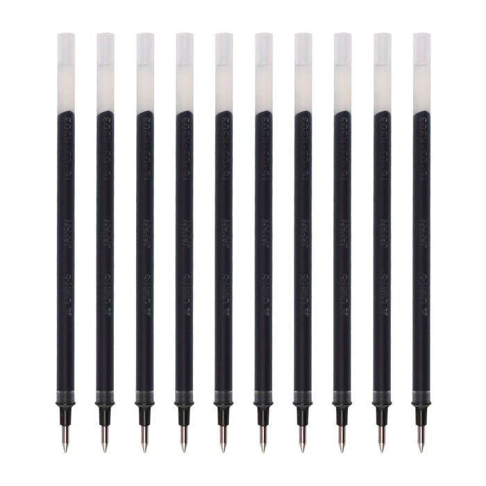 Mitsubishi Pencil Signo Gel Ballpoint Pen 0.5mm Blue Black 10-Pack Refills