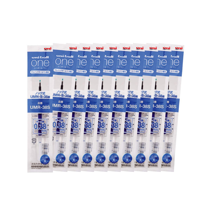Mitsubishi Pencil Uniball One Gel Ballpoint Pen Refill 0.38 Blue 10 Pieces-Kiichin - The #1 Place for Japanese Goods in Your Hand!