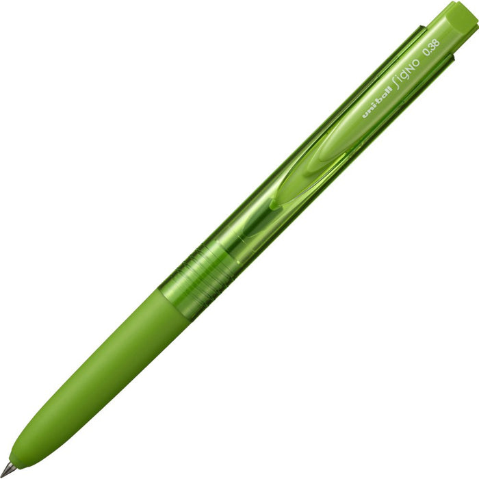 Mitsubishi Pencil Signo Rt1 Gel Ballpoint Pen 0.38mm Lime Green 10-Pack