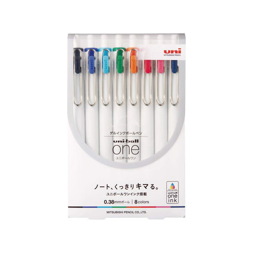 Mitsubishi Pencil Uni-Ball One Gel Pen 0.38mm 8-Color Set-Kiichin - The #1 Place for Japanese Goods in Your Hand!
