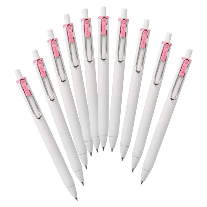 Mitsubishi Pencil Uniball One Gel Ballpoint Pen 0.38 Light Pink 10 Pieces Pack