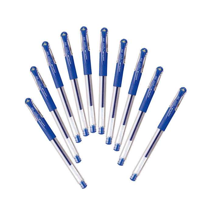 Mitsubishi Pencil Uniball Signo Gel Ballpoint Pen 0.38 Blue 10 Pack