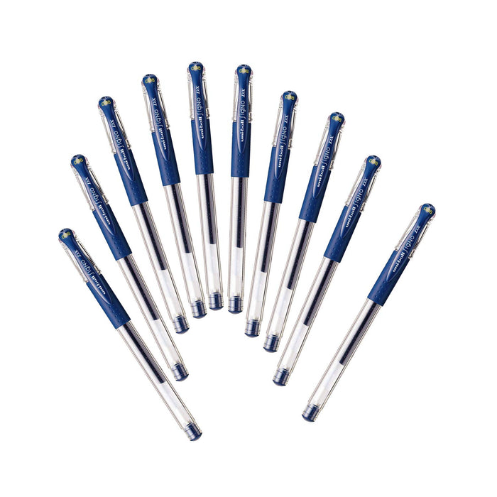 Mitsubishi Pencil Uniball Signo Gel Pen Blue Black 0.38mm 10-Pack