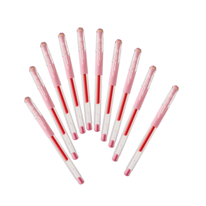 Mitsubishi Pencil Uniball Signo Gel Pen - Light Pink 0.38mm 10 Pieces