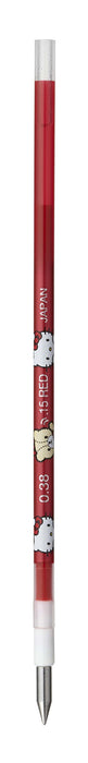 Mitsubishi Pencil Hello Kitty 0.38Mm Red Ballpoint Pen Refill Style Fit