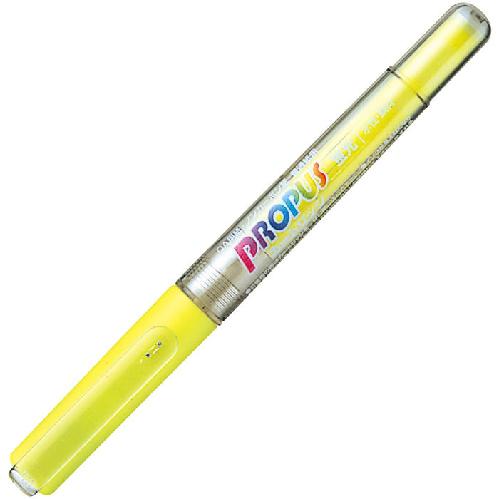 Mitsubishi Pencil Yellow Propass Cartridge Highlighter Pus155.2 10 Pieces