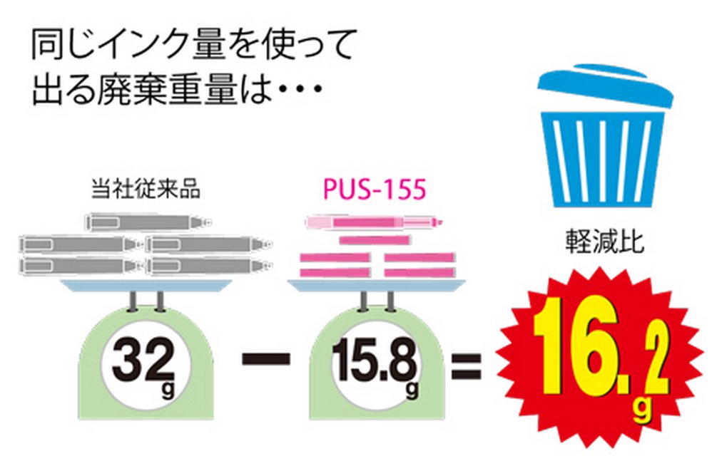 三菱鉛筆黃色 Propass 墨水匣螢光筆 Pus155.2 10 支