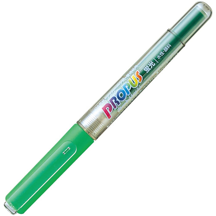 Mitsubishi Pencil Propass Cartridge Type Green Highlighter Set of 10