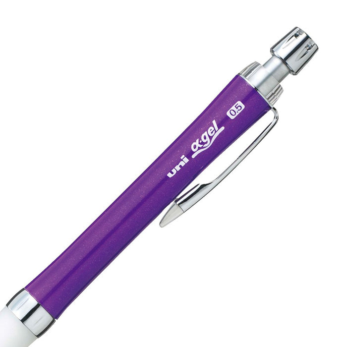 Mitsubishi Pencil Alpha Gel Slim 0.5 Mechanical Pencil Soft Glossy Purple