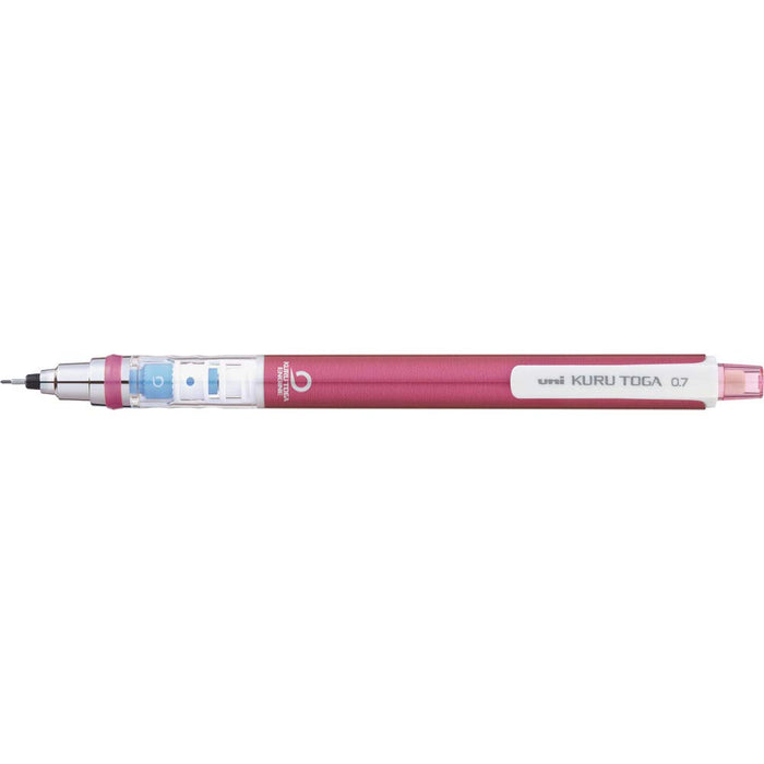 Mitsubishi Pencil Kurtoga 0.7mm Mechanical Pencil with Auto Lead Rotation Pink