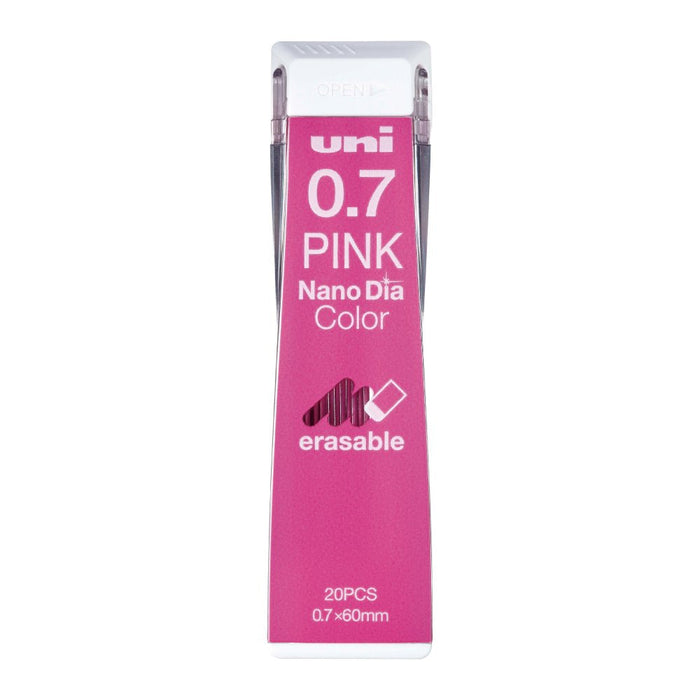 Mitsubishi Pencil 0.7 Mechanical Pencil Lead Erasable Nano Diamond Pink Color 10 Pieces-Kiichin - The #1 Place for Japanese Goods in Your Hand!