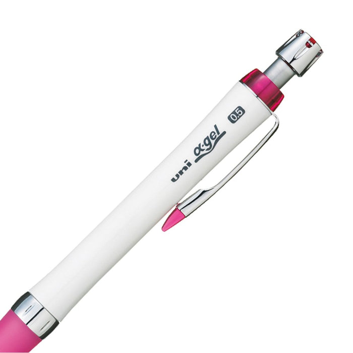 Mitsubishi Pencil Uni Alpha Gel Slim Mechanical Pencil 0.5mm White Pink