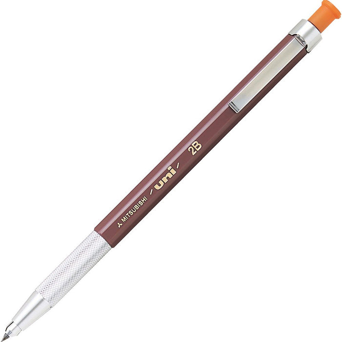 Mitsubishi Pencil Uni Holder 2B Mechanical Pencil - Architectural Orange Mh5002B