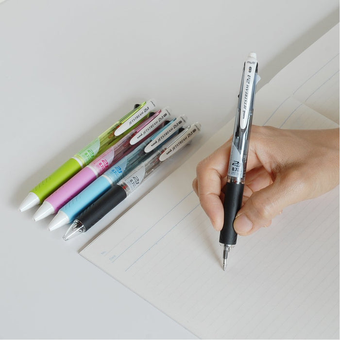 Mitsubishi Pencil Jet Stream Multi-Function 0.7 Black Easy Write Pen 2&1