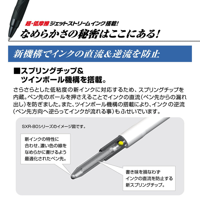 Mitsubishi Pencil Jet Stream Multi-Function Pen 0.38 Easy Writing in Navy