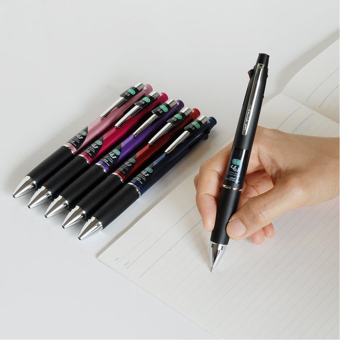 Mitsubishi Pencil Multifunction Jet Stream Pen 4&1 0.5 Easy-Writing Purple