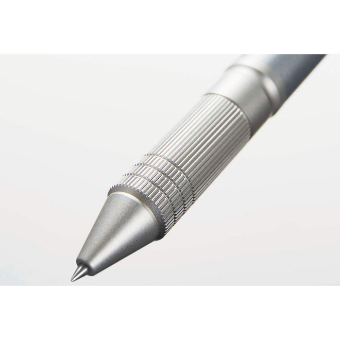 Mitsubishi Pencil Jetstream Multi-Function Pen 4&1 Metal Edition 0.5 Ice Silver Easy to Write