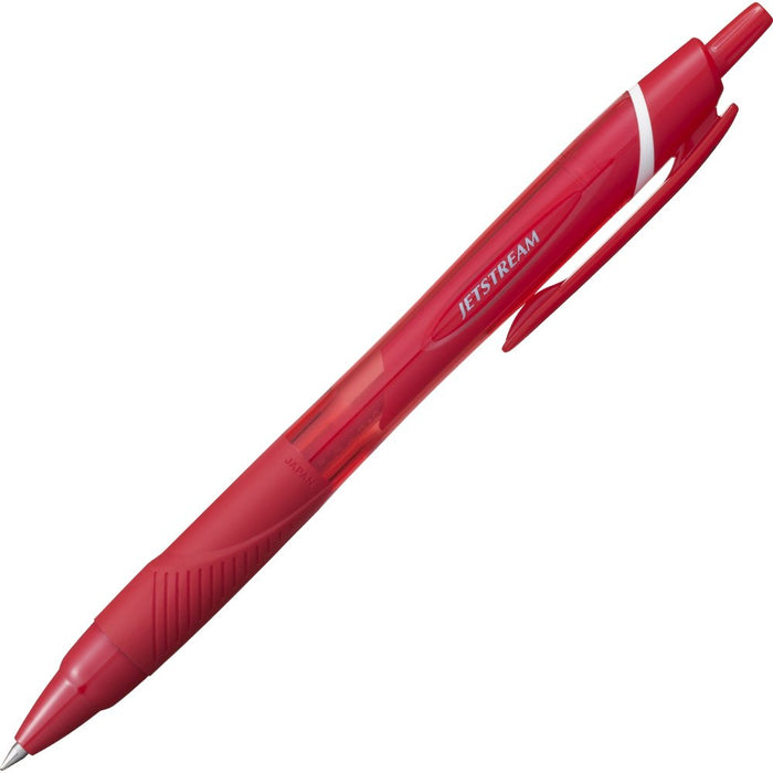 Mitsubishi Pencil Jet Stream Red Ballpoint Pen Oil-Based 0.5mm Easy to Write Pack of 10