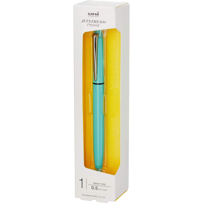 Mitsubishi Pencil Jet Stream Prime 0.5 Mint Blue Oil-Based Ballpoint Pen Easy Write