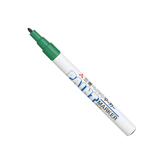 Mitsubishi Pencil Fine Point Green Paint Marker Pack of 10 Px21.6