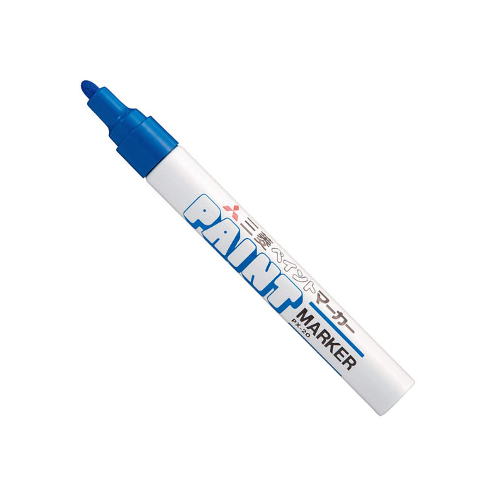 Mitsubishi Pencil Medium Point Blue Paint Marker Pack of 10 PX20.33