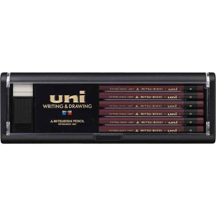 Mitsubishi Pencil Uni H High-Quality Artist Grade Pencils Pack of 12