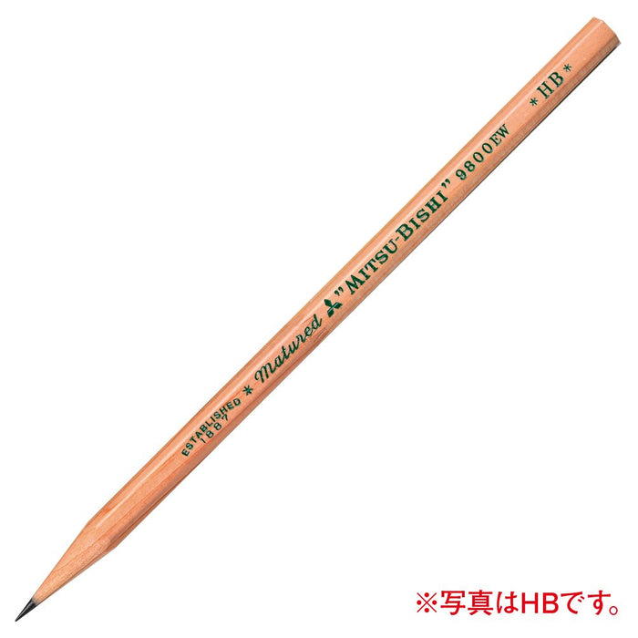 Mitsubishi Pencil Recycled 9800Ew B Eco-Friendly 1 Dozen Pack