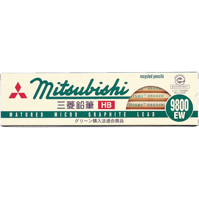 Mitsubishi Pencil 9800Ew HB Eco-friendly Recycled Pencils Pack of 12