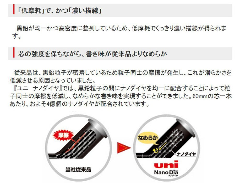 三菱鉛筆 0.5 B 奈米鑽石鉛尖 10 支 - U05202Ndb