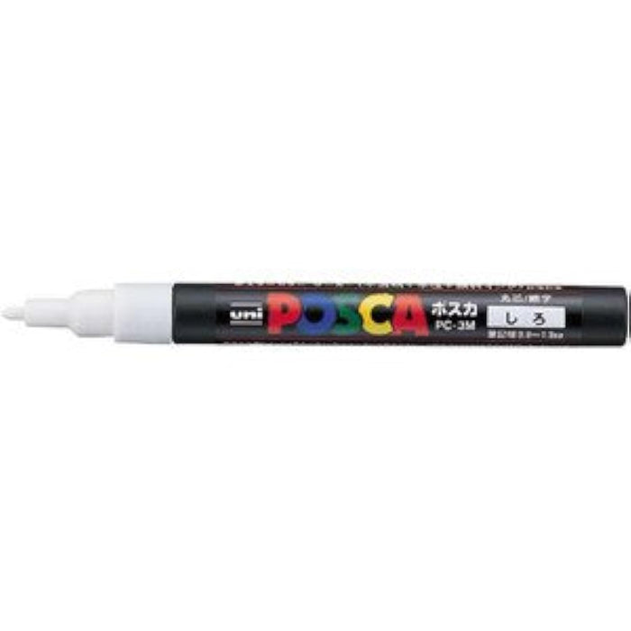 Mitsubishi Pencil Uni Posca Fine Point 0.9-1.3mm in White PC-3M.1