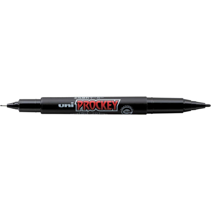 Mitsubishi Pencil Plocky Twin Extra Fine Black Water-Based Pen PM120T.24