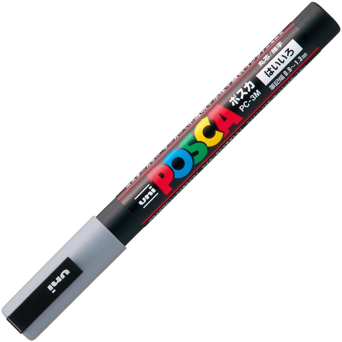 Mitsubishi Pencil Fine Point Water-Based Gray Posca Pen - 10 Pieces Set