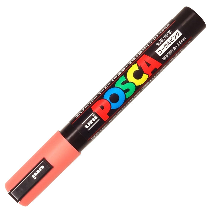 Mitsubishi Pencil Posca Coral Pink 10 Pc Water-Based Medium Point Pens