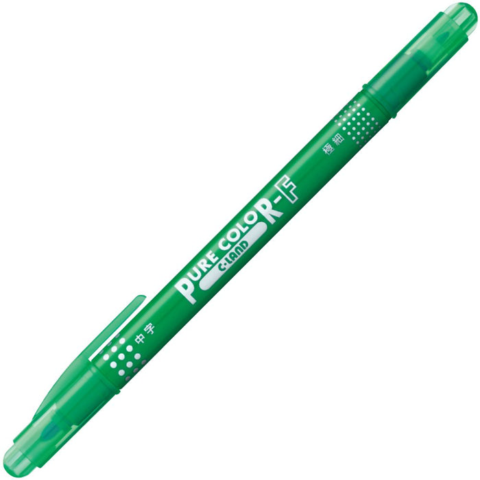 Mitsubishi Pencil Pure Color F Green Water-Based Pen Pack of 10